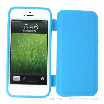Case for iPhone 5, Made of PC/TPU, Flip Phone Sets